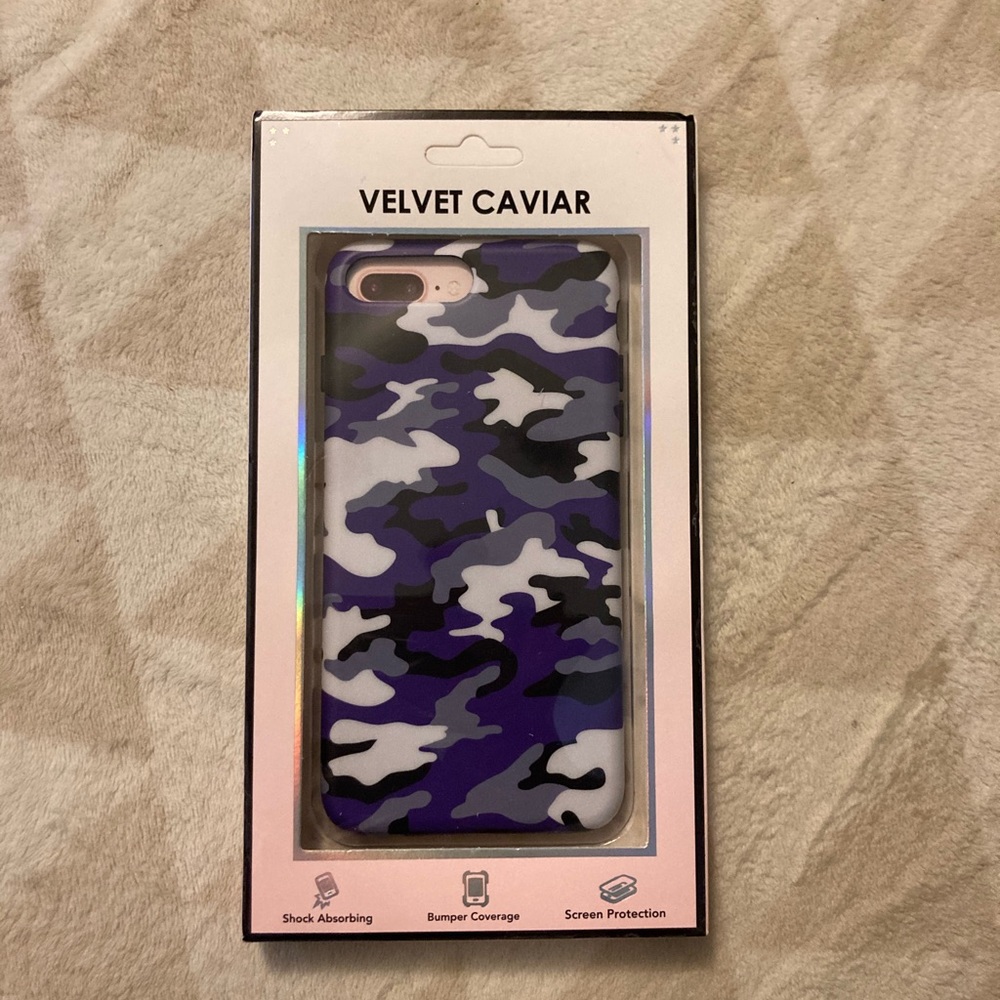 Unopened Velvet Caviar Purple Camo iPhone Case